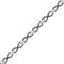 Infinity Bracelet with Black &amp; White Diamonds in Sterling Silver &#40;1/2 ct. tw.&#41;