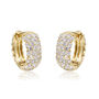 Diamond Reversible Hoop Earrings in 10K Yellow Gold &#40;1 ct. tw.&#41;