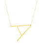 Initial Necklace in 14K Yellow Gold