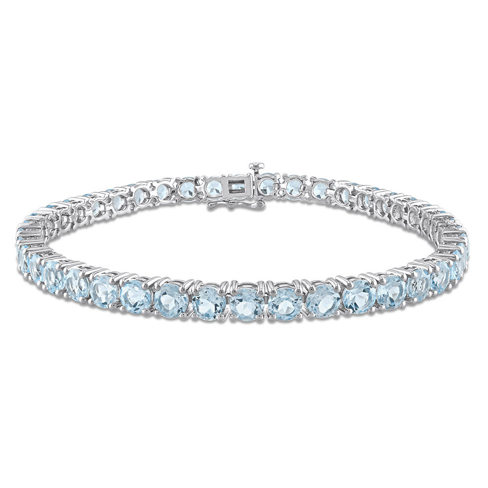 Amazon.com: Gem Stone King 18K Rose Gold Plated Silver Oval London Blue  Topaz Tennis Bracelet For Women (10.20 Cttw, Gemstone Birthstone, 7 Inch,  With 1 Inch Extender): Clothing, Shoes & Jewelry