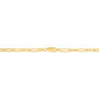 Paperclip Chain Necklace in 14k yellow gold, 3mm, 18&rdquo;
