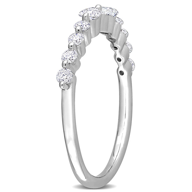 Pear-Shaped Moissanite Stacking Ring in Sterling Silver &#40;2/5 ct. tw.&#41;