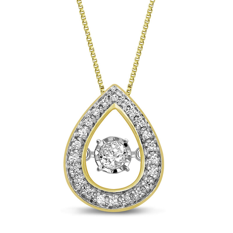 The Beat of Your Heart&amp;&#35;174; 1/5 ct. tw. Diamond Pendant in 10K Yellow Gold