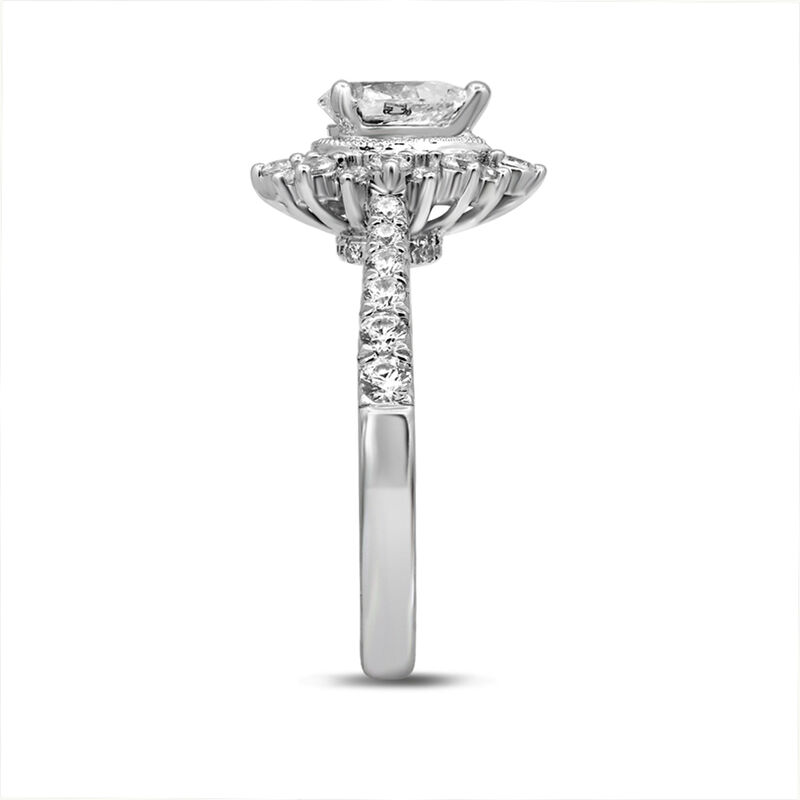Lucille Pear-Shaped Diamond Engagement Ring in 14K White Gold &#40;1 1/7 ct. tw.&#41;