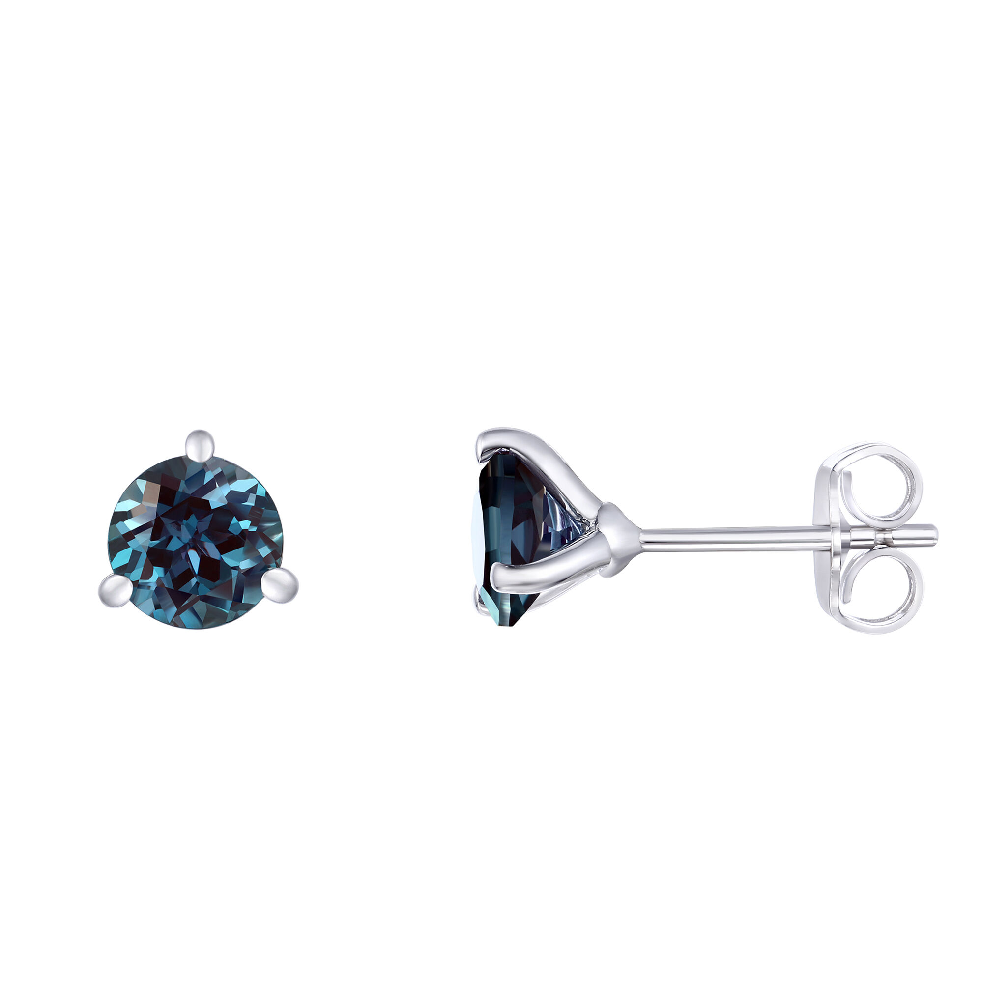 Sterling Silver .10ct Diamond Miracle-Set Round Stud Earrings - Walmart.com