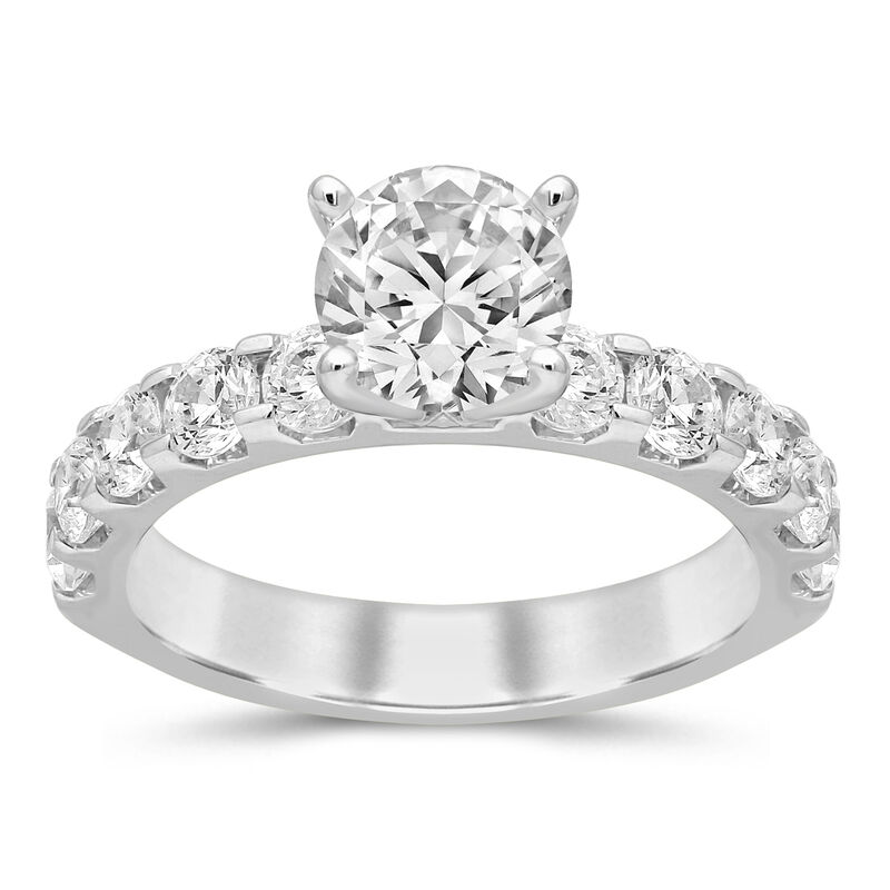 1 1/2 ct. tw. Lab Grown Diamond Semi-Mount Engagement Ring in 14K White Gold &#40;Setting Only&#41;