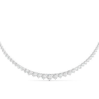 Lab Grown Diamond Riviera Necklace in 14K White Gold, 16” (15 ct. tw.)