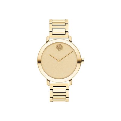 Evolution Women’s Watch in Yellow Gold-Tone Ion-Plated Stainless Steel, 34mm