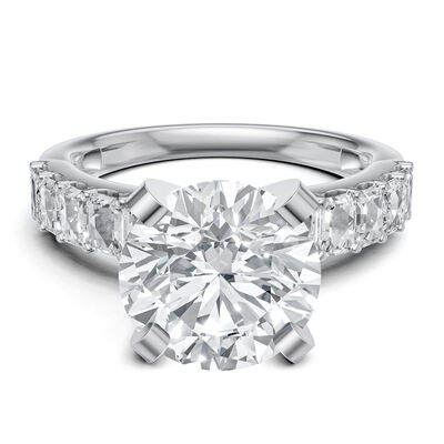 Lab Grown Diamond Semi-Mount Engagement Ring in 14K White Gold (1 ct. tw.)