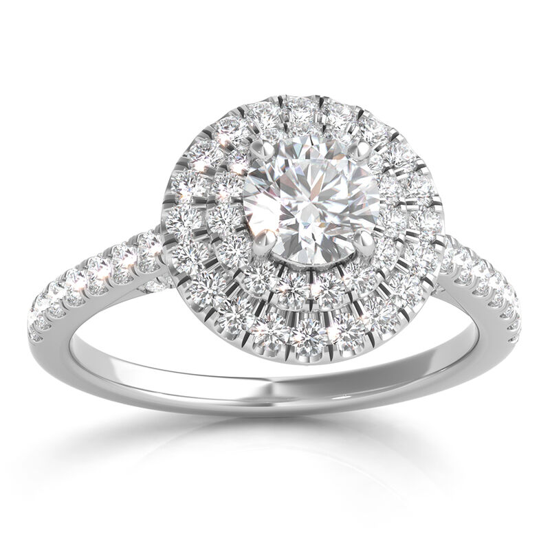 Masterpiece® Diamond Double Halo Engagement Ring