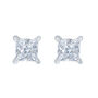 Lab Grown Diamond Earrings with Princess Cut