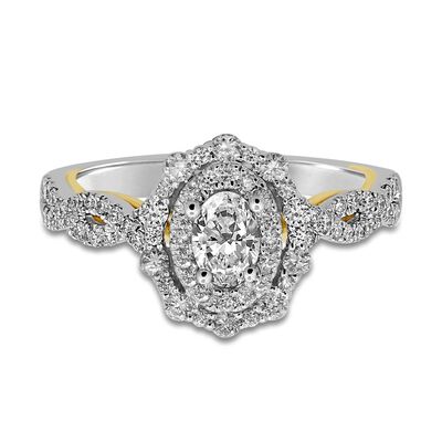 Lana Oval Diamond Engagement Ring in 14K White Gold (1 ct. tw.)