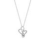 Lab Grown Diamond Pendant Pair of Hearts in 10K White Gold &#40;1/4 ct. tw.&#41;