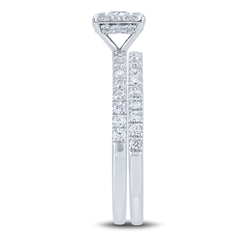 1 ct. tw. Diamond Princess-Cut Engagement Set in 14K White Gold