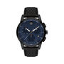 Museum Sport Men&rsquo;s Watch in Leather &amp; Gunmetal PVD Stainless Steel, 43mm