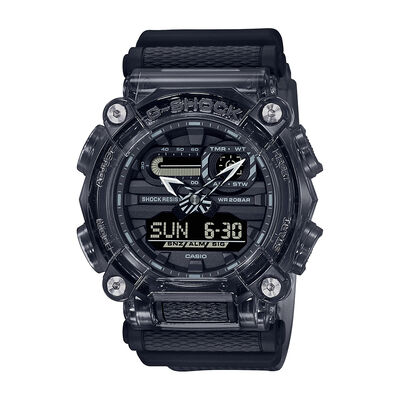 Men's 900-SERIES SKELETON WATCH WITH GRAY RESIN BAND