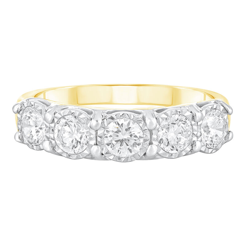 Diamond Multi-Row Ring in 10K Gold