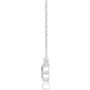 Diamond Three-Stone Bezel Necklace in Sterling Silver &#40;1/4 ct. tw.&#41;