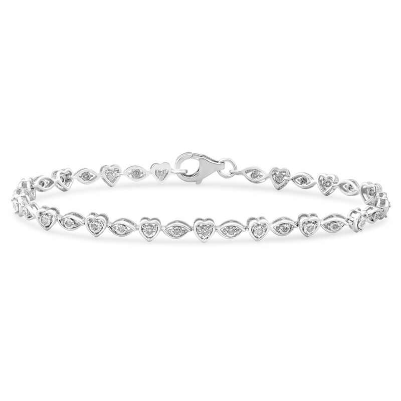 Diamond Line Bracelet in Sterling Silver &#40;1/4 ct. tw.&#41;
