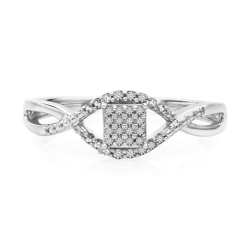 1/10 ct. tw. Diamond Promise Ring in Sterling Silver