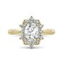 1 1/4 ct. tw. Moissanite Oval Ring in 14K Yellow Gold