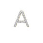Single-Letter Stud Earring with Diamond Accents in 10K Yellow Gold
