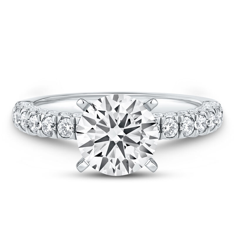 3/4 ct. tw. Round Lab Grown Diamond Semi-Mount Engagement Ring in 14k Gold &#40;Setting Only&#41;