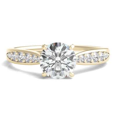 Round Diamond Engagement Ring in 14K Yellow Gold (1 1/4 ct. tw.)