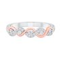 Diamond Band in 10K White Gold and 10K Rose Gold &#40;1/4 ct. tw.&#41;