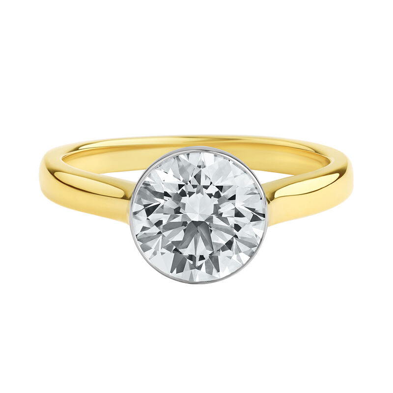 Gaia Lab Grown Diamond Bezel Engagement Ring