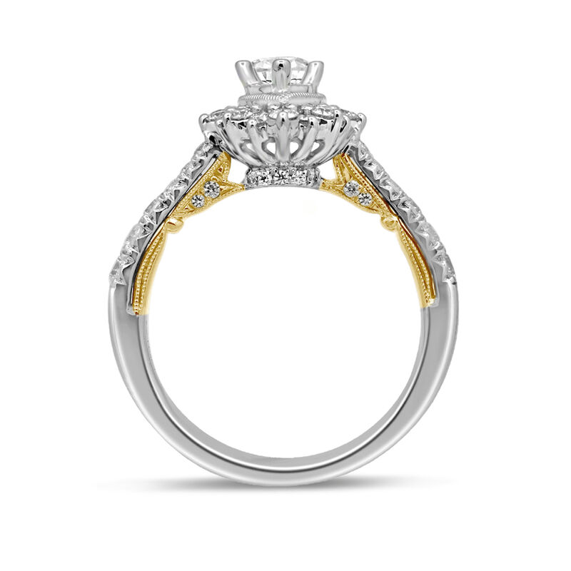 Lucille Pear-Shaped Diamond Engagement Ring in 14K White Gold &#40;1 1/7 ct. tw.&#41;