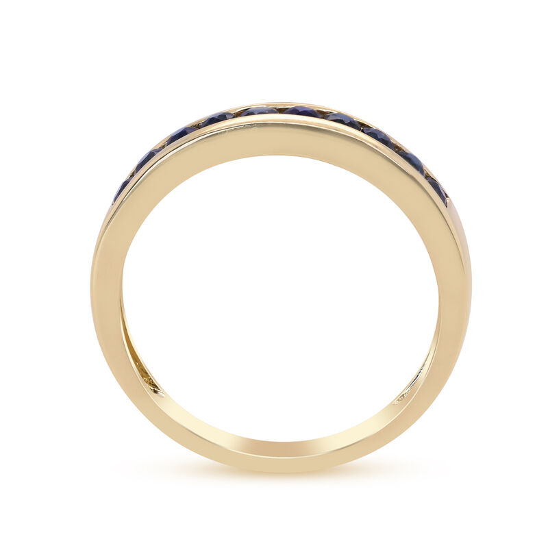 Blue Sapphire Band in 10K Yellow Gold