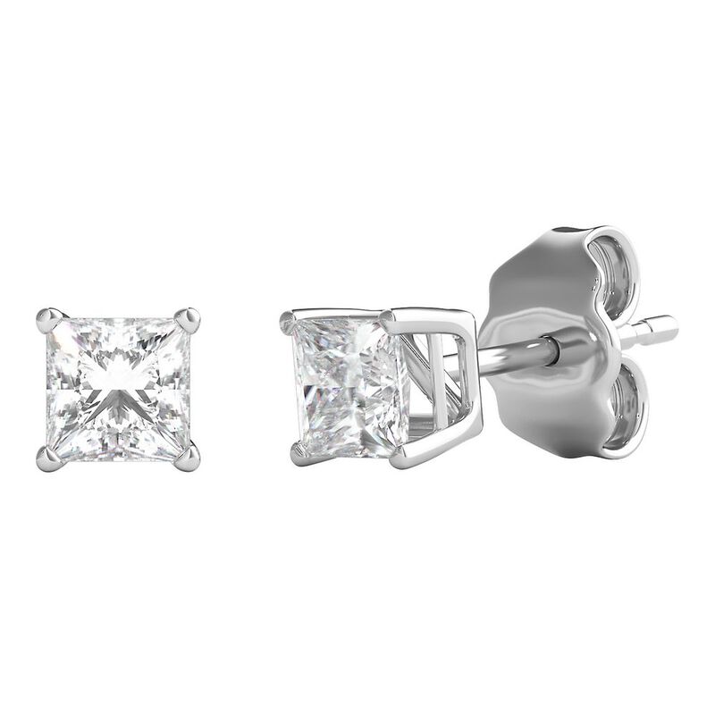 1/2 ct. tw. Ultima Diamond 4-Prong Stud Earrings in 14K White Gold
