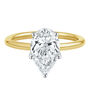 Lab Grown Diamond Pear-Shaped Solitaire Engagement Ring