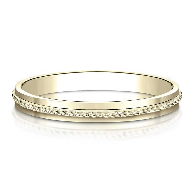 Rope Wedding Band in 14K Yellow Gold