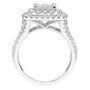 Princess-Cut Diamond Composite Halo Engagement Ring in 14K White Gold &#40;2 ct. tw.&#41;