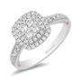 Enchanted Disney 5/8 ct. tw. Diamond Belle Engagement Ring in 14K White &amp; Rose Gold