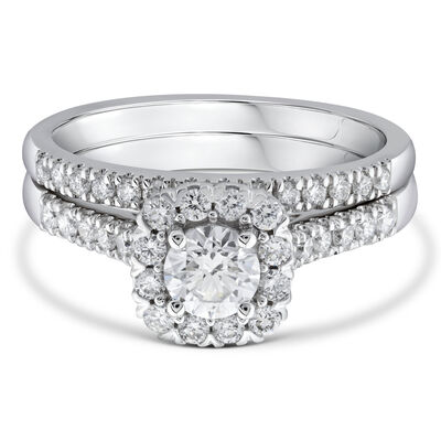 Lab Grown Diamond Engagement Ring Set in 10K Gold (1 ct. tw.)