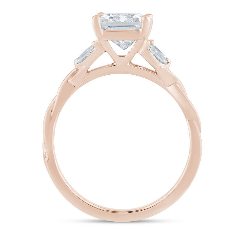 Zac Posen Lab Grown Diamond Engagement Ring in 14K Rose and Yellow Gold