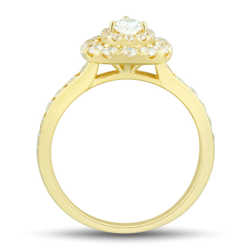 Pear-Shaped Diamond Engagement Ring in 14K Gold &#40;1 ct. tw.&#41;