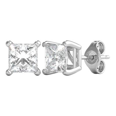 Diamond Princess-Cut Solitaire Stud Earrings (1 1/2 ct. tw.)