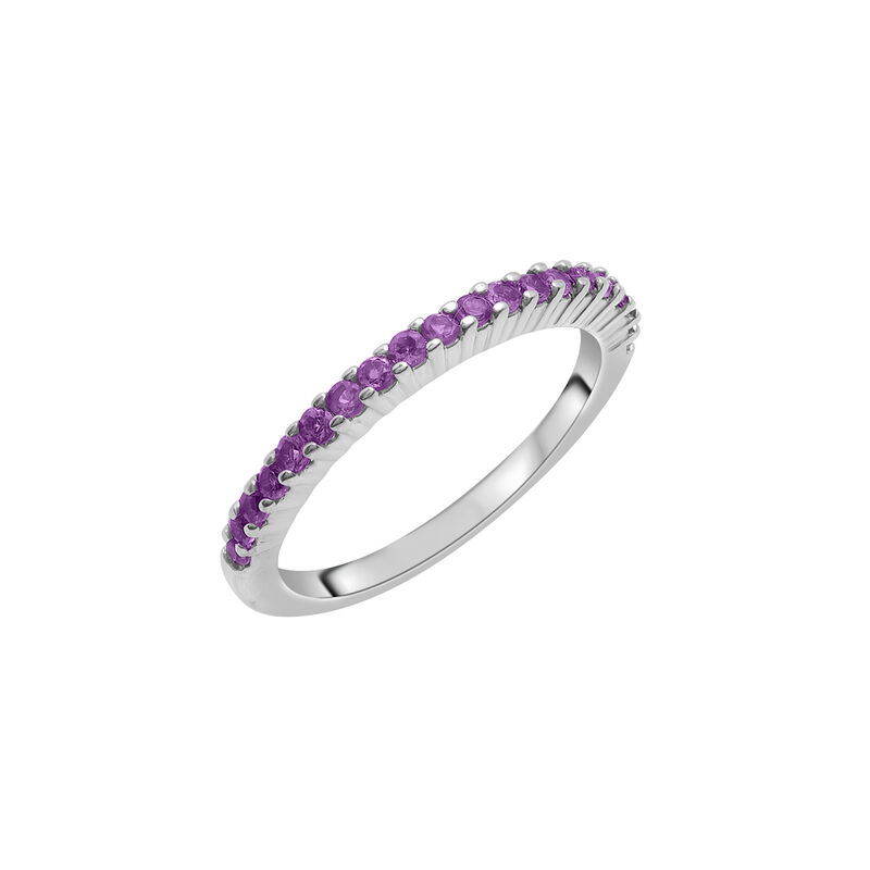 Amethyst Stack Ring in Sterling Silver