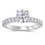 1/2 ct. tw. Diamond Semi-Mount Engagement Ring in Platinum &#40;Setting Only&#41;