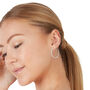 1/2 ct. tw. Diamond Hoop Earrings in Sterling Silver