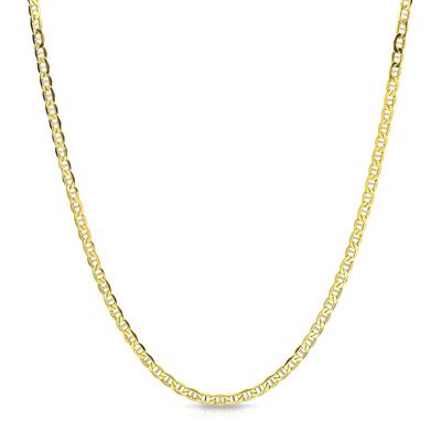 Polished Marine Chain in 14K Yellow Gold, 24