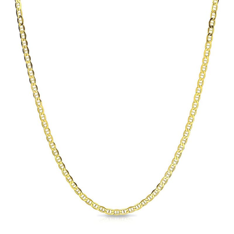 Polished Marine Chain in 14K Yellow Gold, 24&quot;