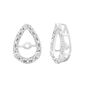 Pear-Shaped Diamond Earring Jackets in 10k White Gold &#40;1/10 ct. tw.&#41;