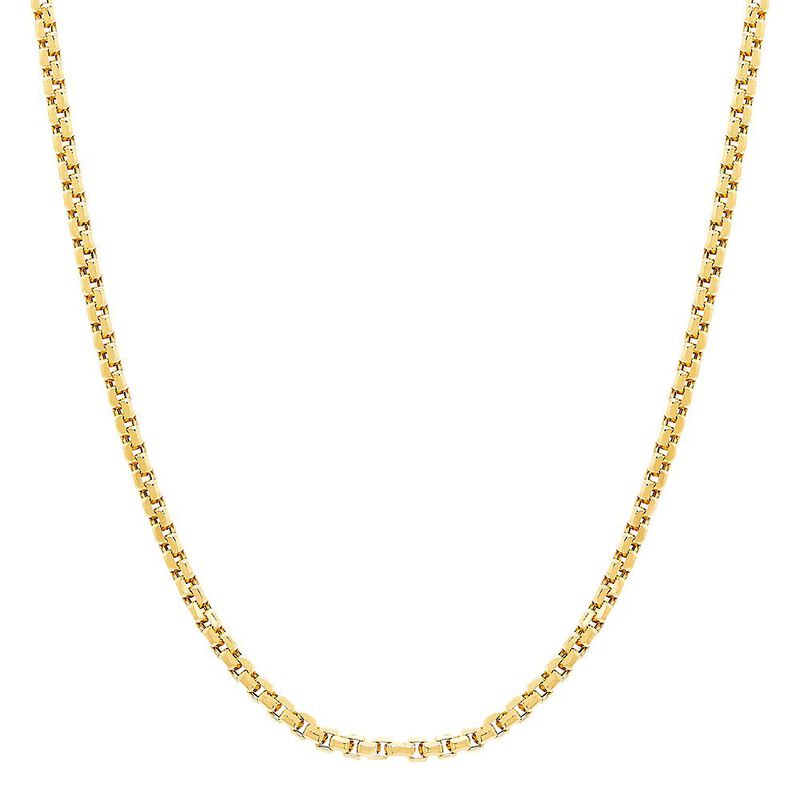 Rounded Box Chain in 14K Yellow Gold, 22&quot;