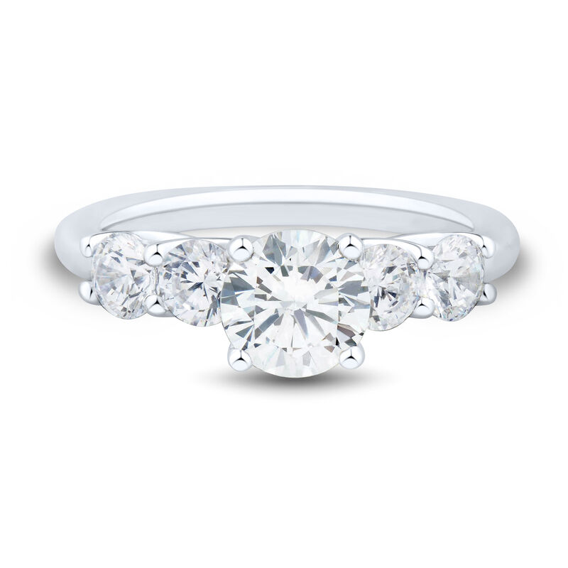 1 ct. tw. Round Lab Grown Diamond Semi-Mount Engagement Ring in Platinum &#40;Setting Only&#41;