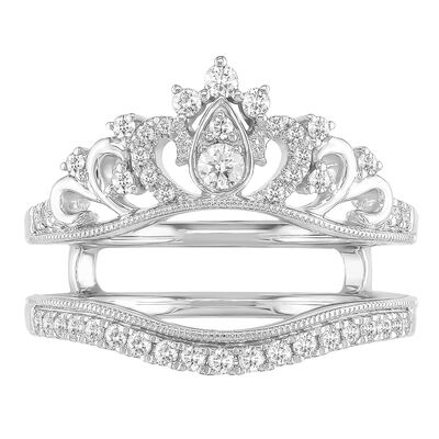 Diamond Crown Ring Insert in 14K White Gold (1/3 ct. tw.)